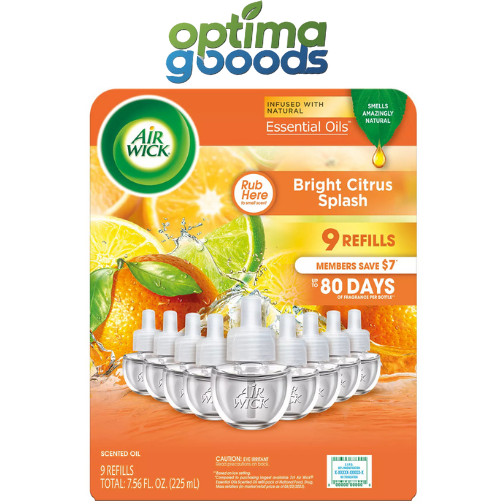 Air Wick Scented Oil Refills Bright Citrus 9 Pack Home Air Freshener gallery