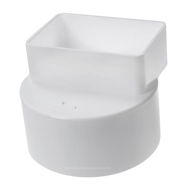 4 x 6 x 6 in. Downspout Adapter PVC SDR35 gallery