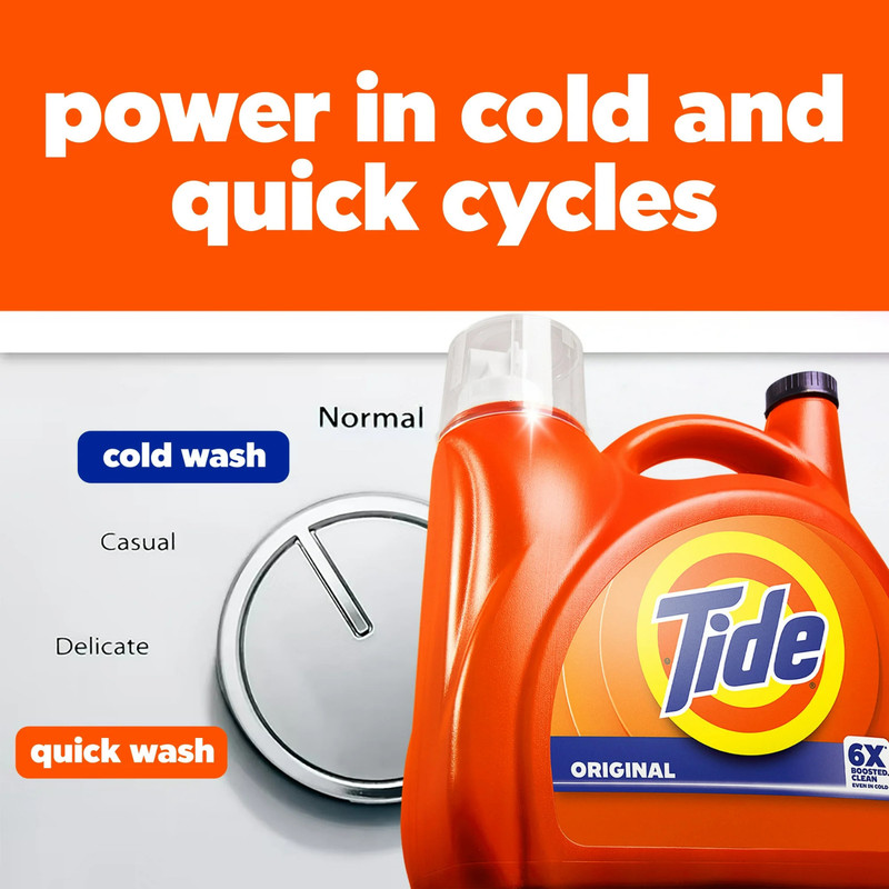 (2 Pack) Tide Original HE Laundry Detergent 100 Loads 125 -fl oz gallery