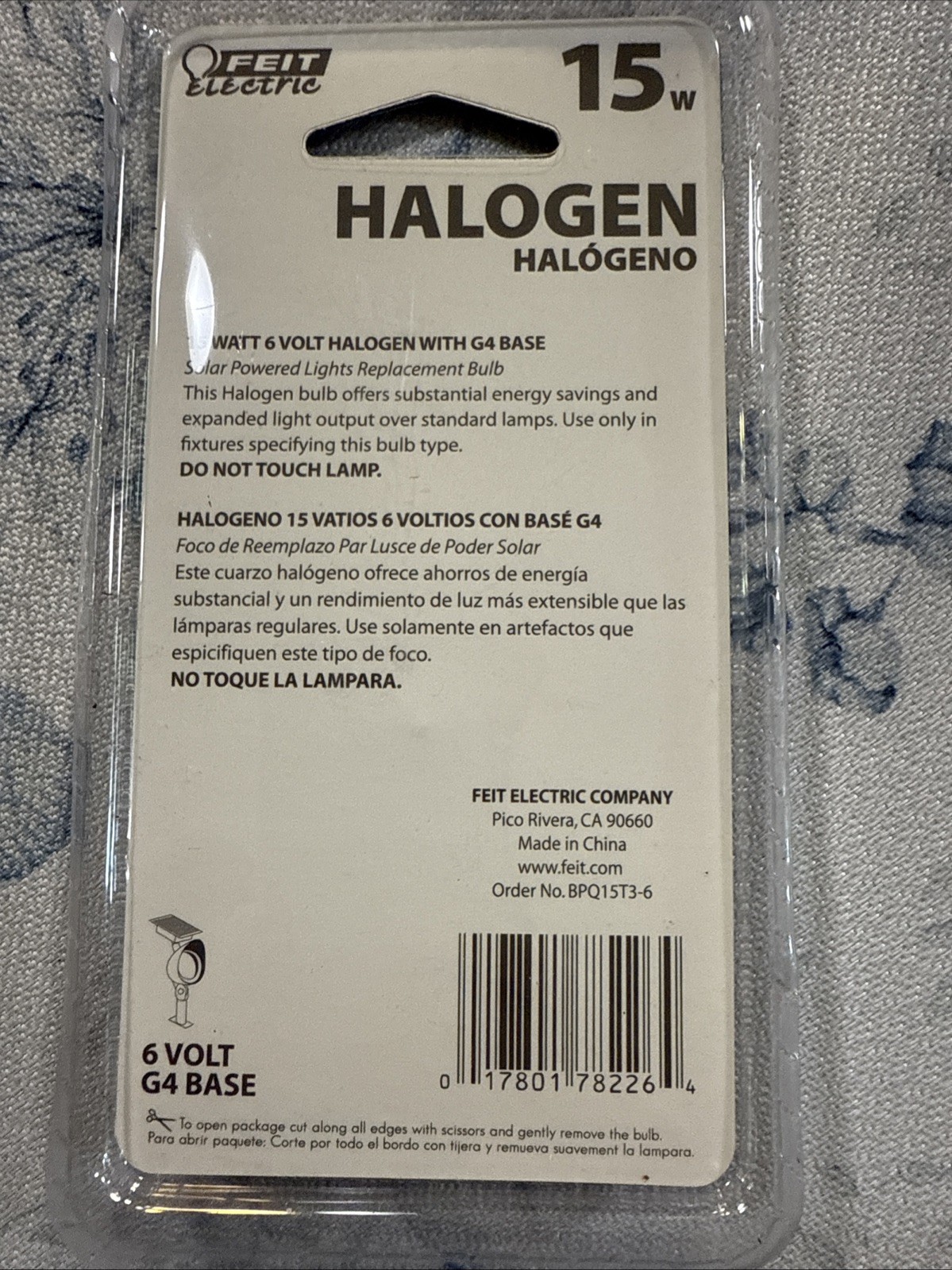 Feit Electric 15W 6V Halogen Bulb - G4 Base 1 pk - BPQ15T3-6 Landscape Light gallery