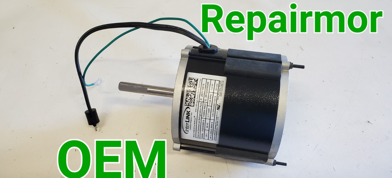 F2224A3651S Genuine Interlink Evaporator Motor 120V - 60Hz -1/4 HP gallery
