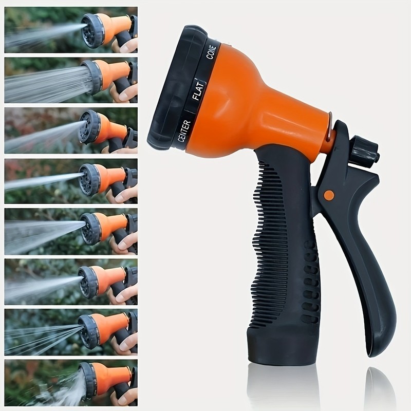 Multi-Pattern Garden Hose Nozzle - Non-Slip Grip for Watering & Car Washing gallery