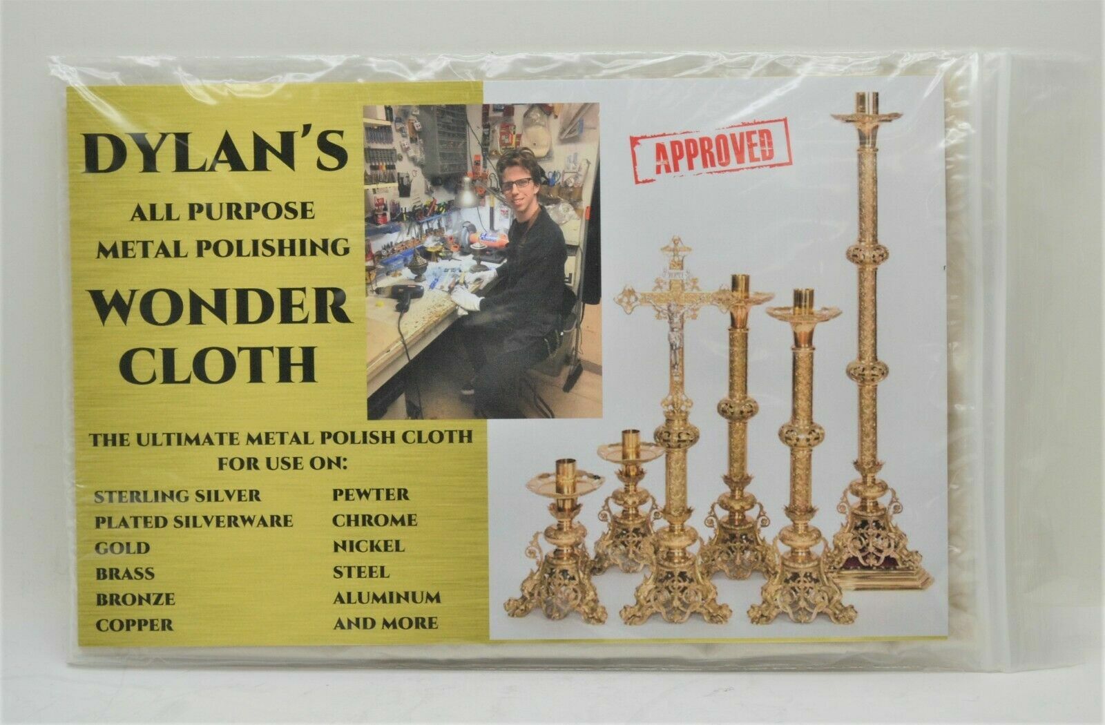 Dylan's All Purpose Metal Polishing Wonder Cloth - Cleans Almost Anything! gallery