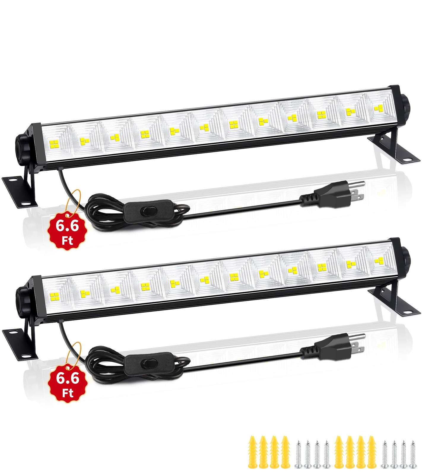 28W LED Shop Light, 5400LM Plug in Garage Light with 6.6 FT Power Cord & Swit... gallery
