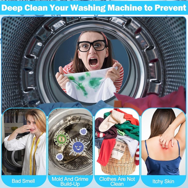 12/24Pcs Washing Machine Cleaner Washer Deep Solid Cleaning Effervescent Tablets gallery