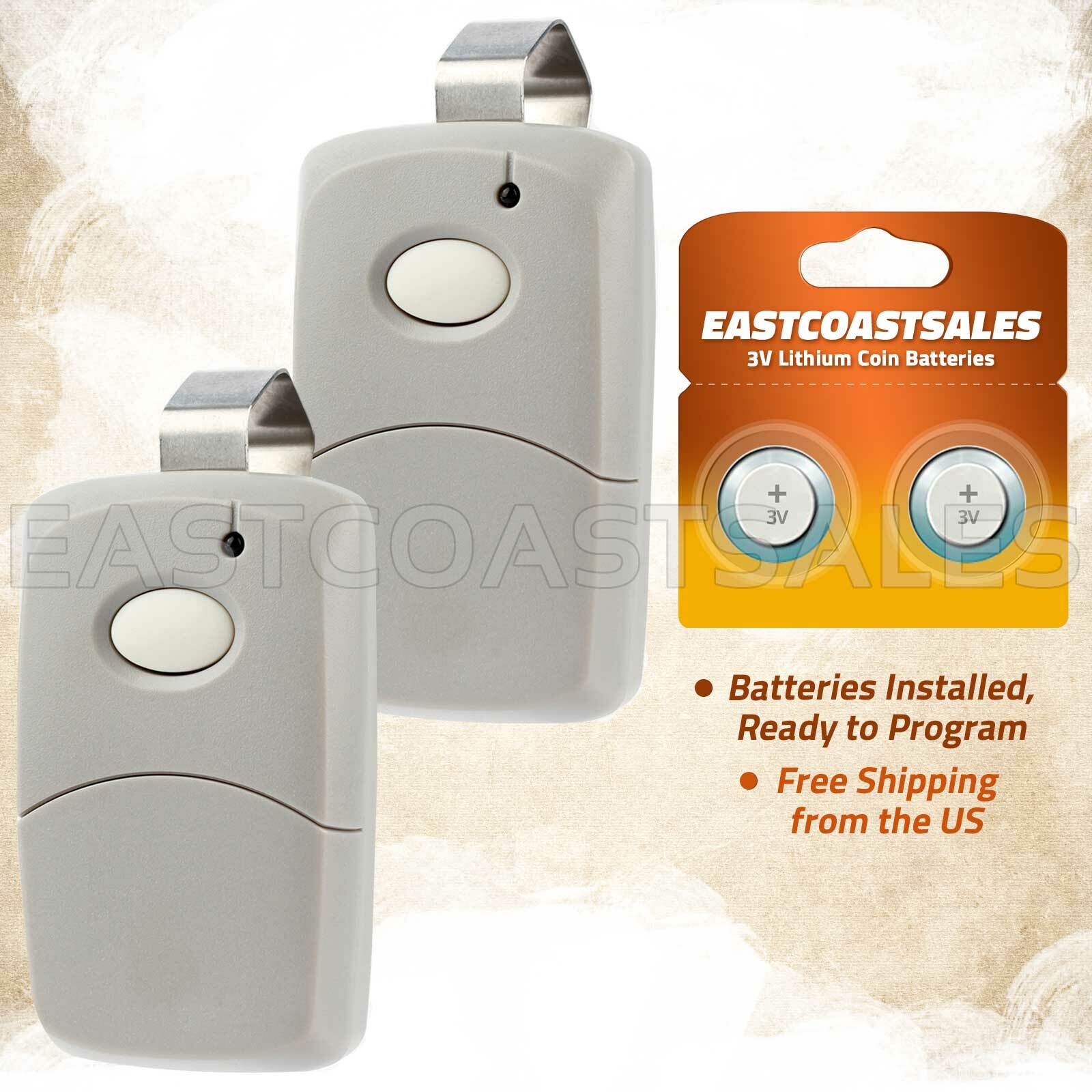 2x For 3089 multi-code multicode 308911 Linear MCS308911 300mhz 1 button remote gallery