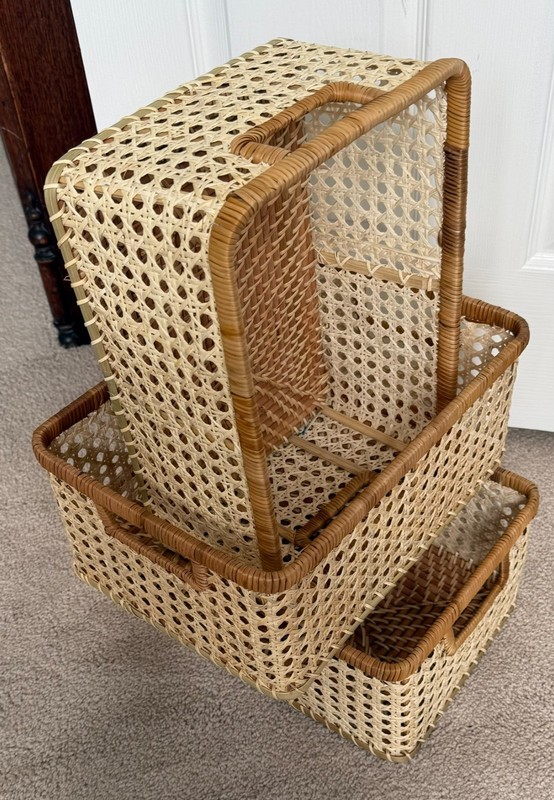 The Container Store Small Rattan Baskets (Set of 3) gallery
