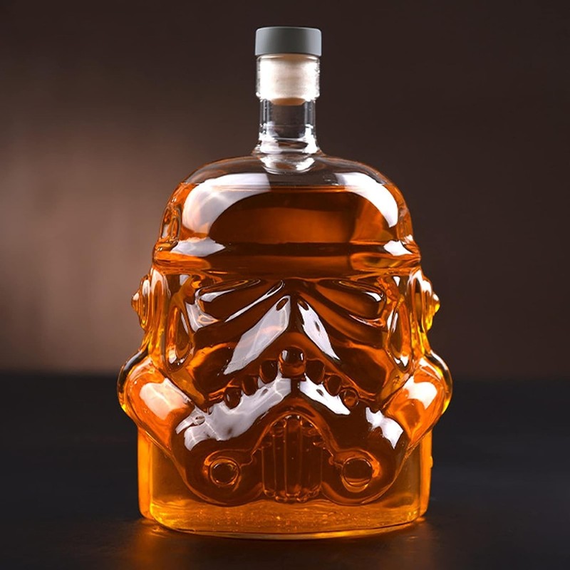 Creative 750ML Whiskey Decanter with Glass & Tongs - Ideal for Special Occasions gallery
