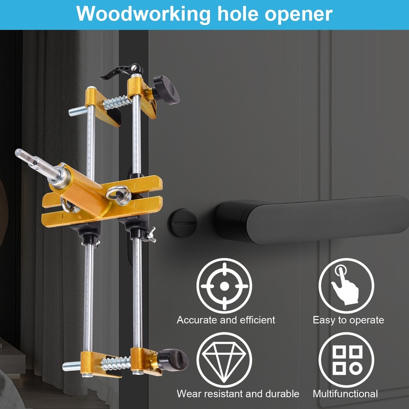 Door Lock Installation Kit Mortising Machine Mortise Jig, Door Lock Hole Opener gallery