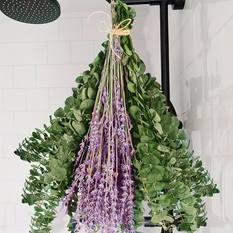115 Pcs Dried Eucalyptus Stems & Lavender Flowers Bundles for ShowerHome Decor gallery