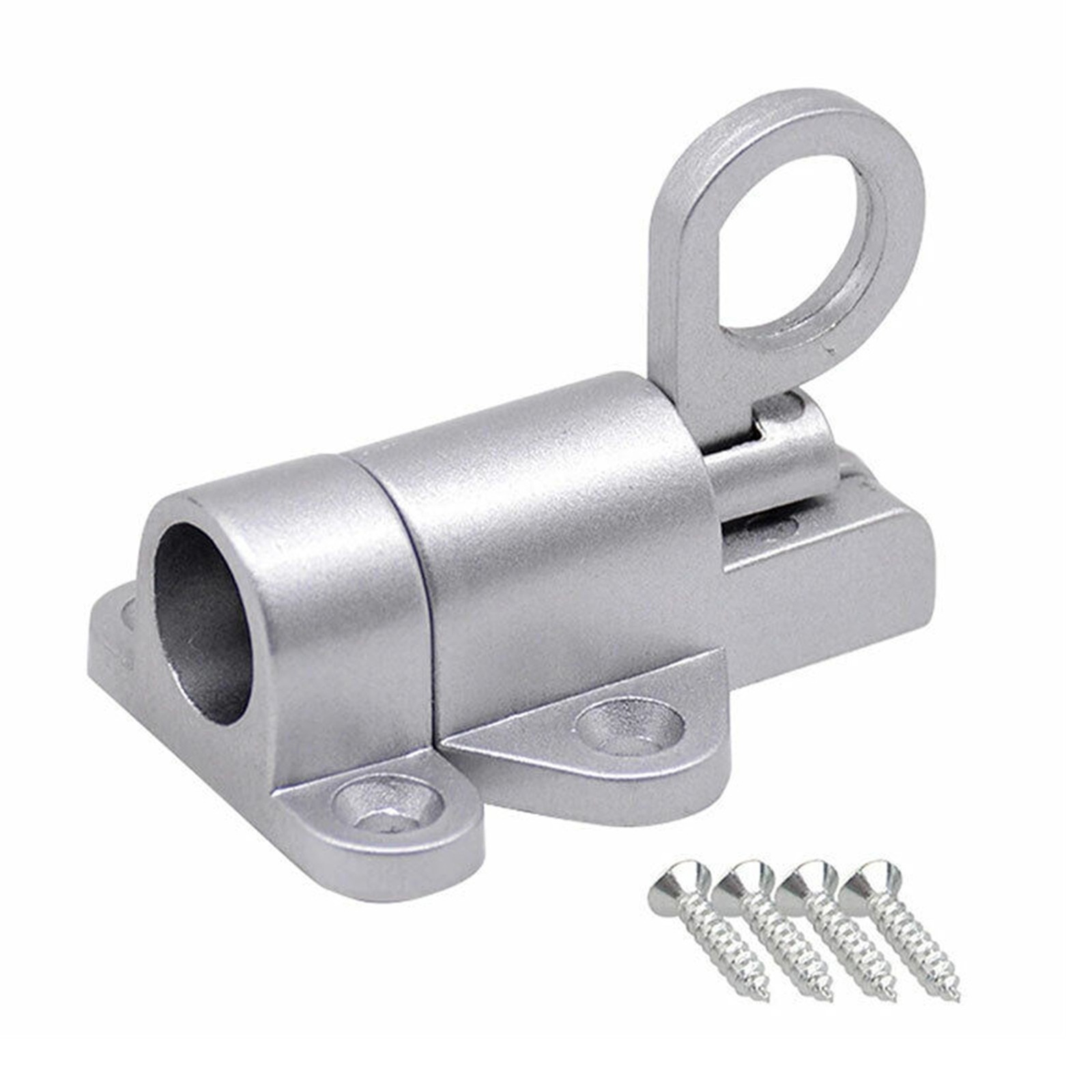 Silver Aluminium Alloy Spring Door Lock with Automatic Locking Mechanism aa gallery