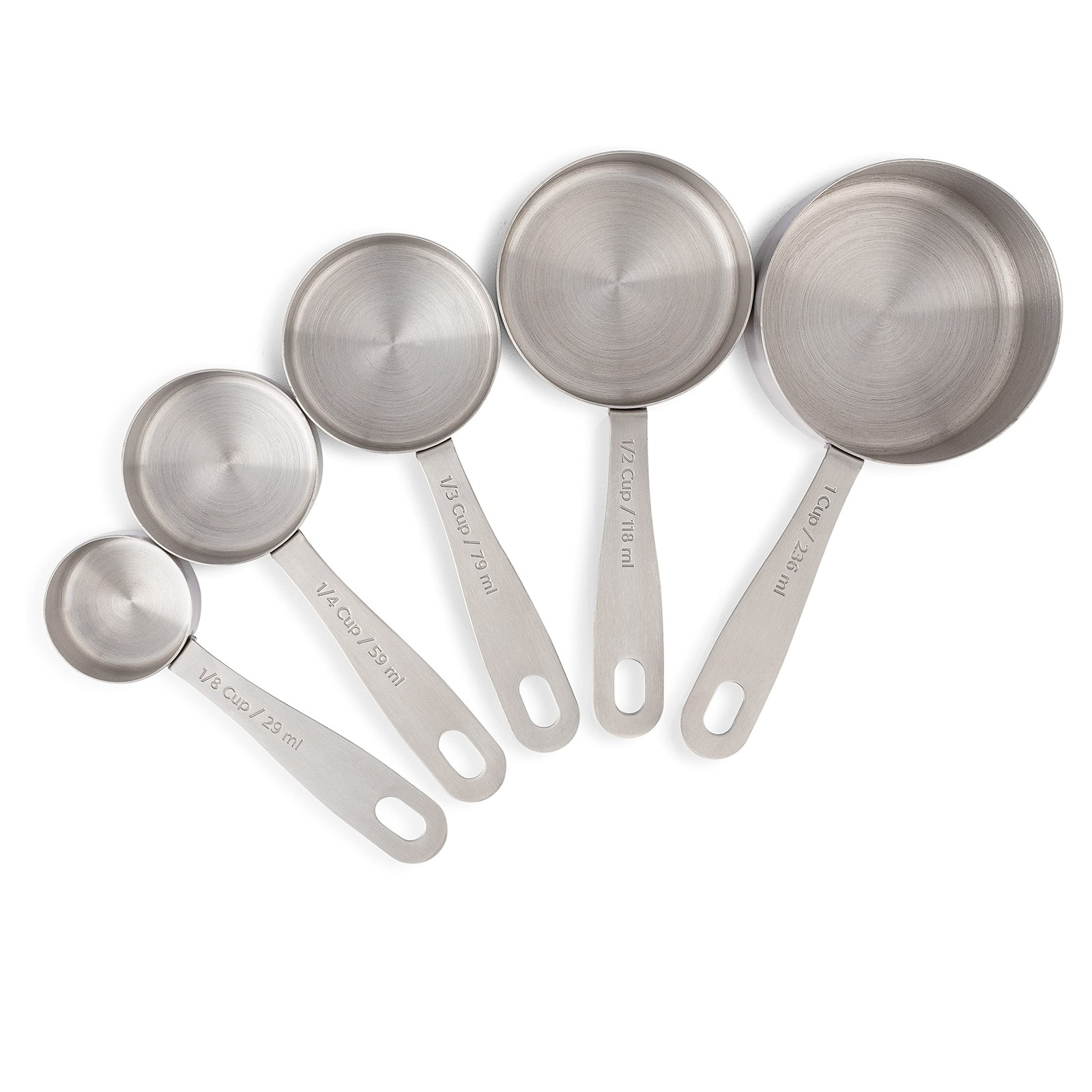 5-Piece Stainless Steel Measuring Cups Set - Heavy Duty Metal Measuring Cups gallery