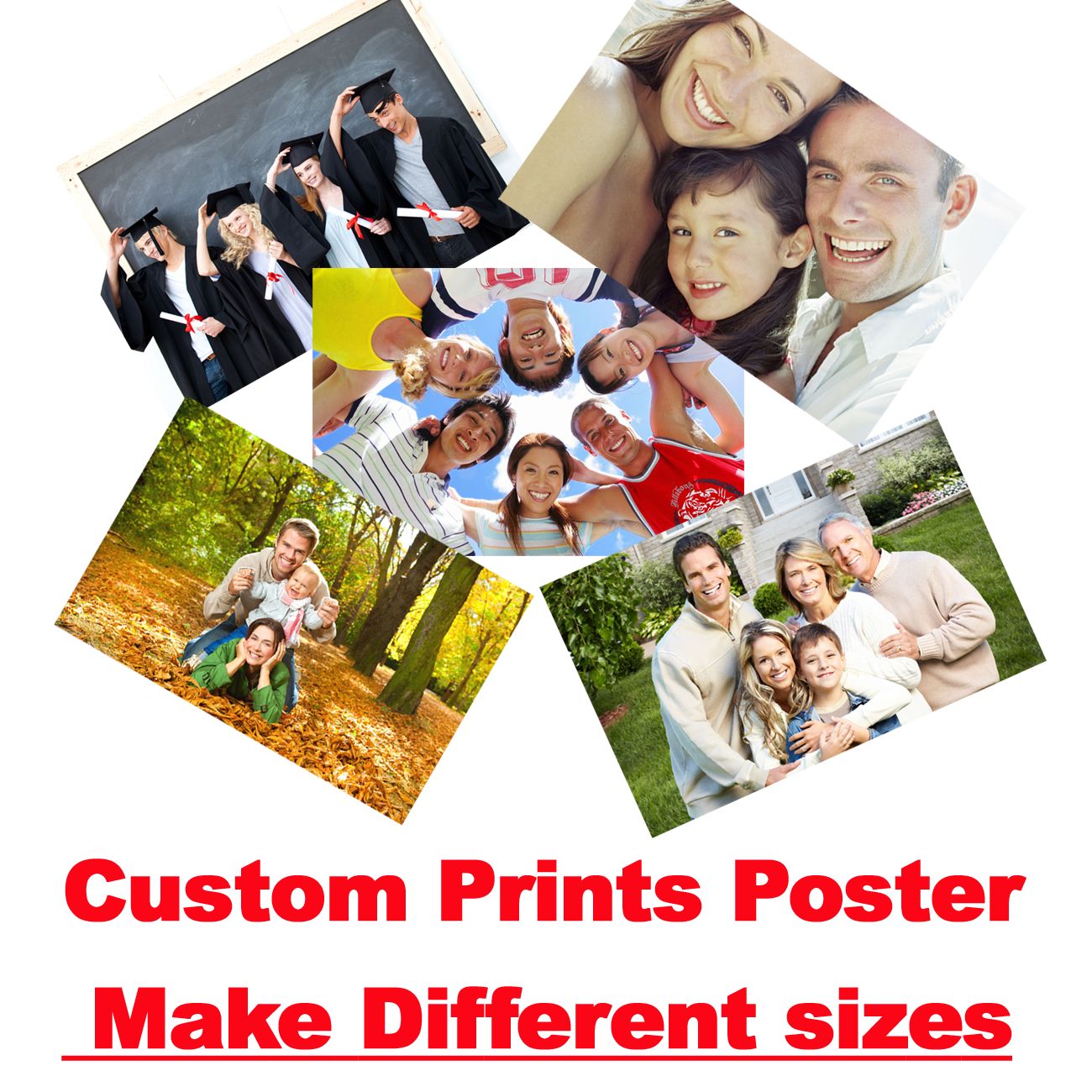 Custom Customize Print Thin Silk Fabric Poster Your Photo Design Any Size gallery