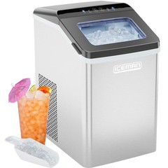 Iceman Pebble Ice Machine, Countertop Nugget Ice Maker Produces Chewable -S