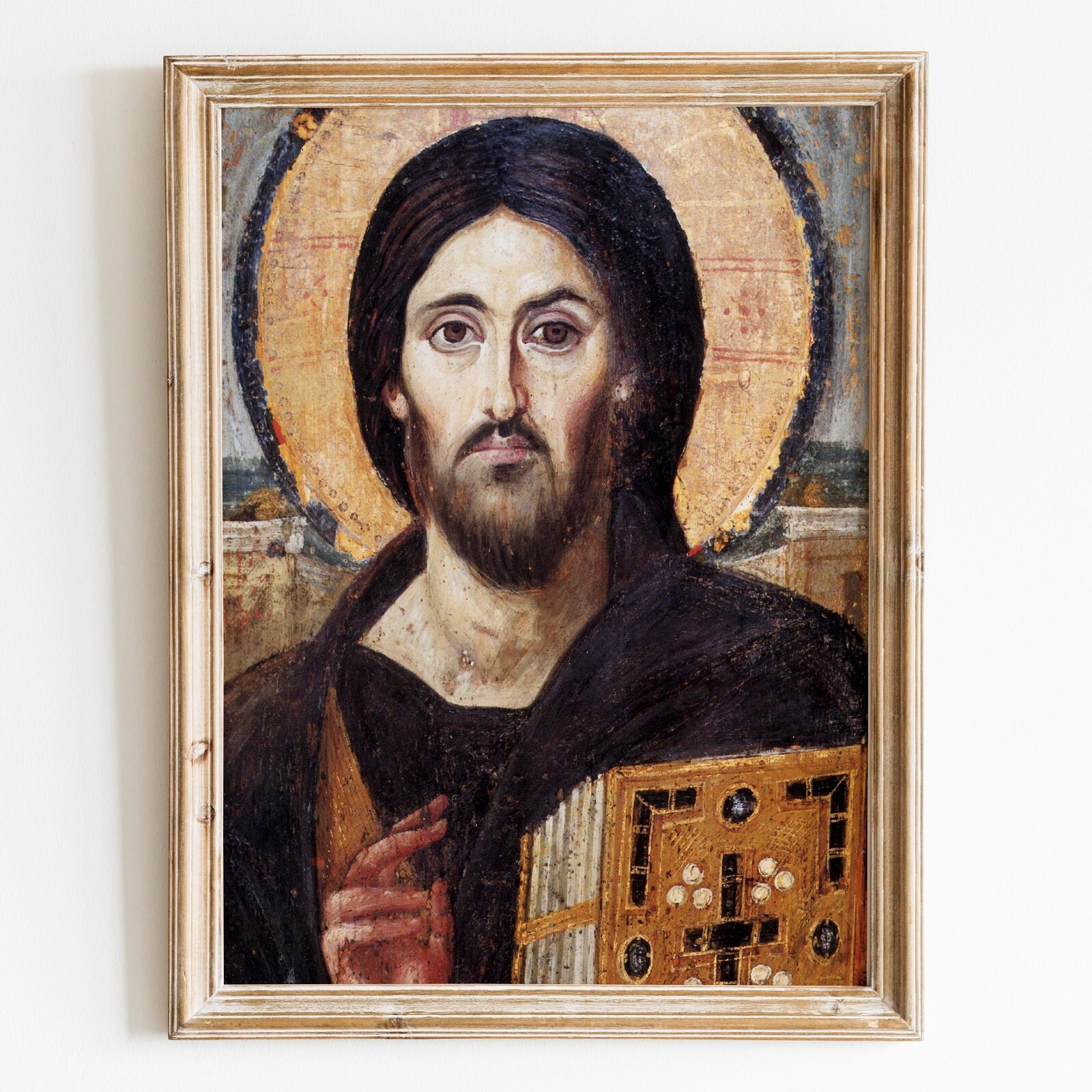 Christ Pantocrator Sinai Jesus Christ Christian Bible God Wall Art Poster Print gallery