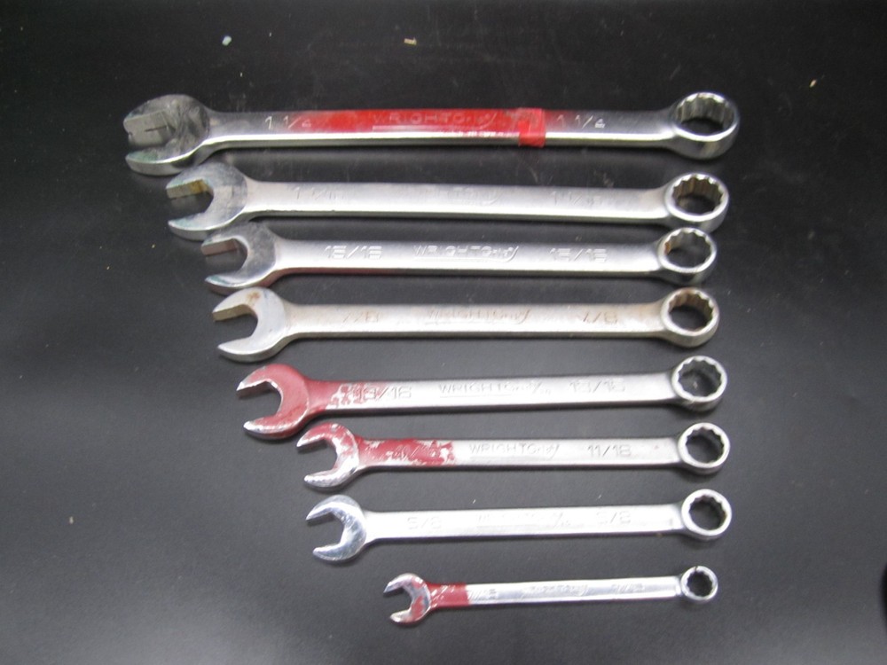 Wright Tool WRIGHTGRIP Combination Wrench Set satin finish