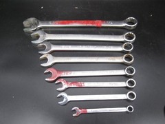 Wright Tool WRIGHTGRIP Combination Wrench Set satin finish