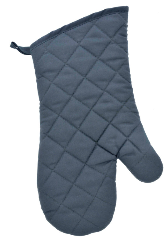 Home Collection Oven Mitt 100% Cotton ~ Gray gallery