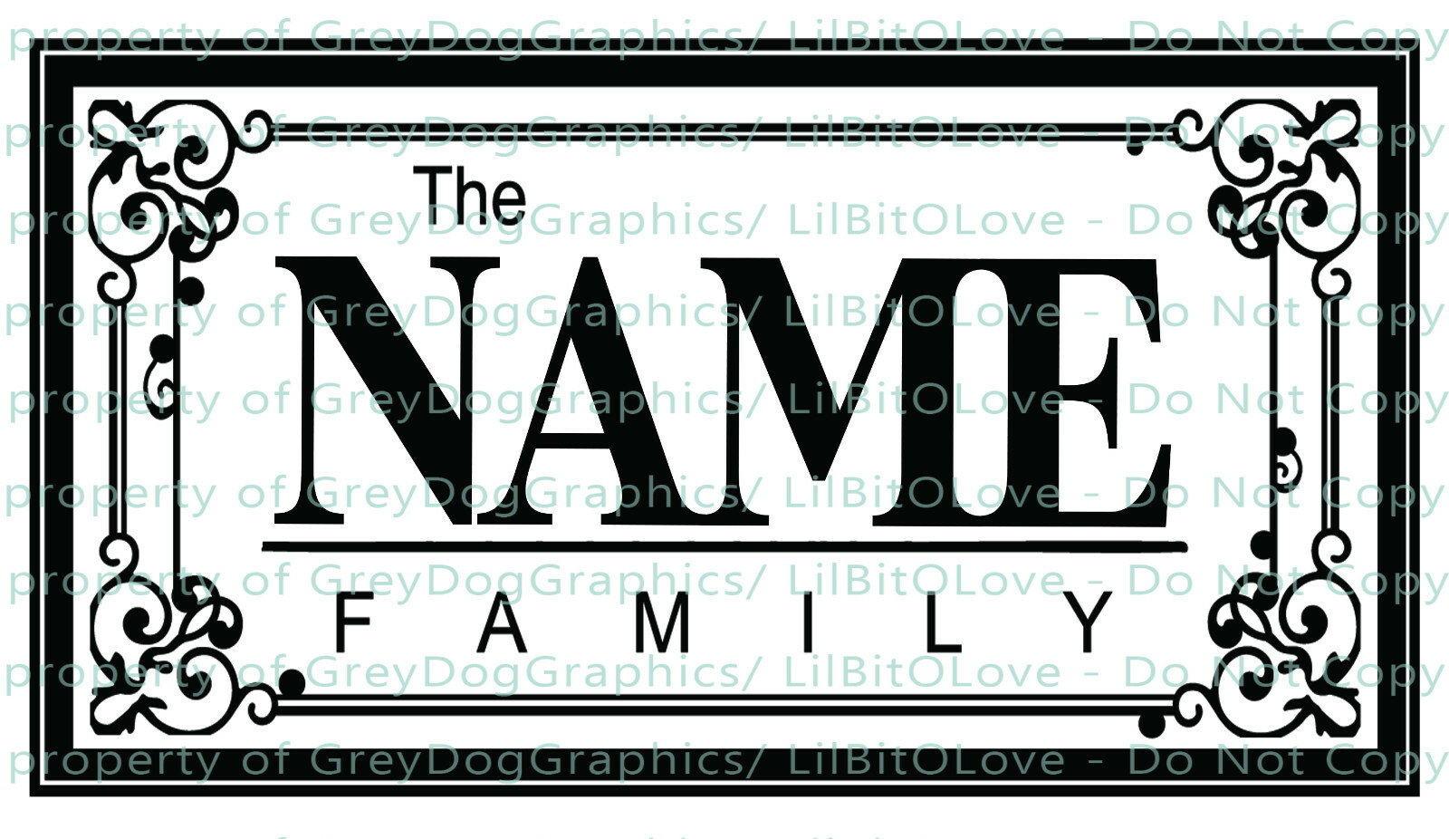 Personalized Family Name Vinyl Wall Decal YOUR NAME Customized Various Sizes gallery