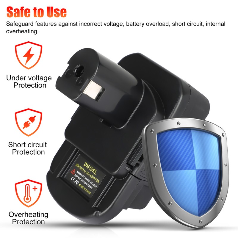 1/2Pcs USB Adapter Converter for Dewalt 18V/20V Battery to for Ryobi 18V Tool gallery