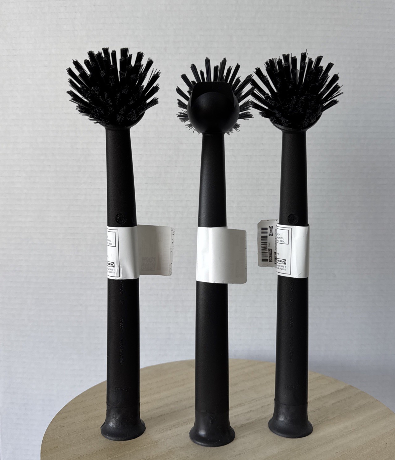 3 Pack IKEA RINNIG 11” Dish Washing Scrub Brush Scraper Edge & Suction Cup Lot gallery