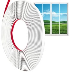 LYMOI 33 Ft Window Grille Inserts, Grid Kit, TPE Self-Adhesive White