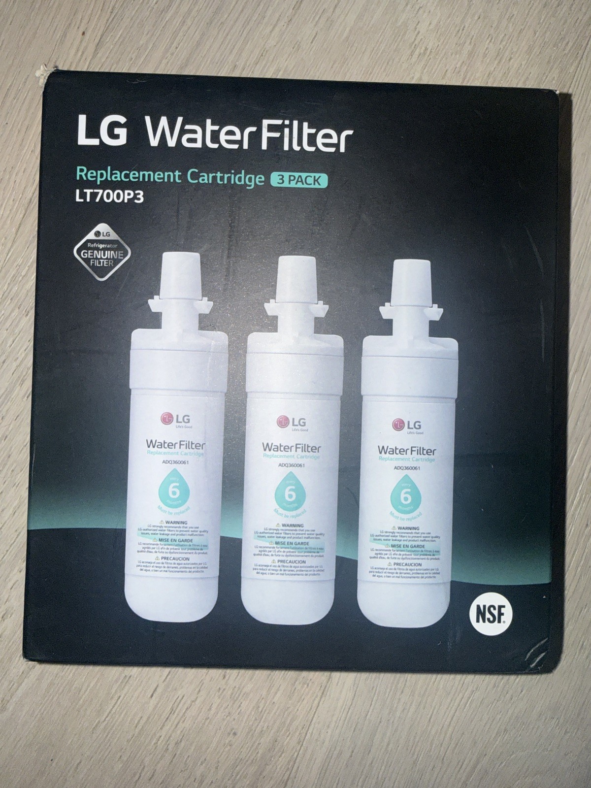 LT700P3 LG WATER FILTER OEM 3 PACK gallery