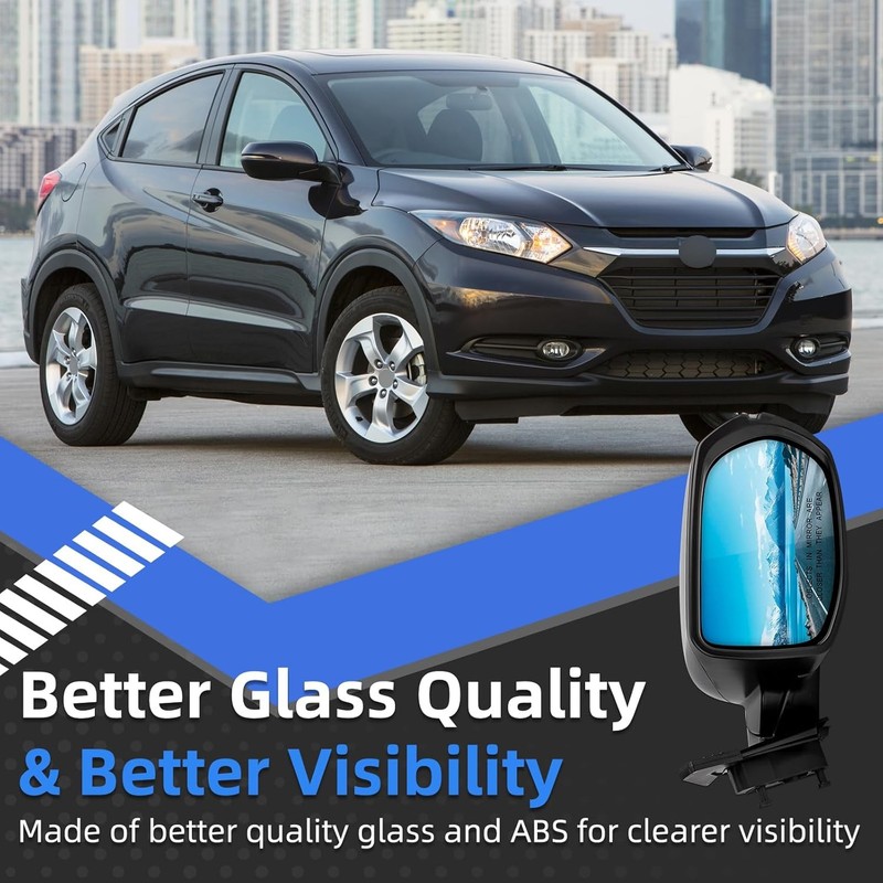Left Driver Side Rear View Mirror Replacement for Honda HR-V HRV 2016-2022 - Rea gallery