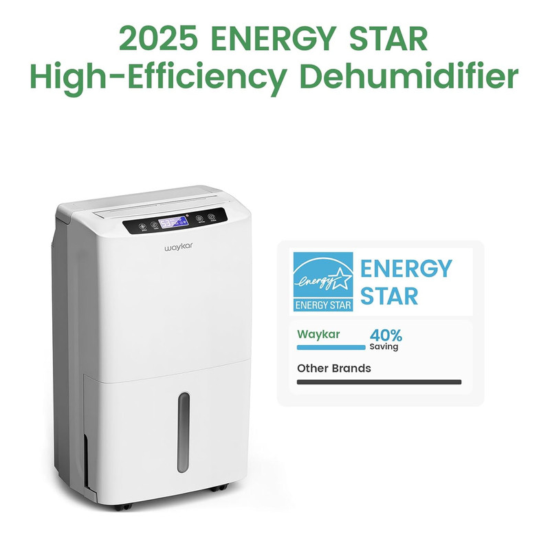 34 Pints Energy Star Dehumidifier for Spaces up to 2,000 Sq. Ft at Home, in Base gallery