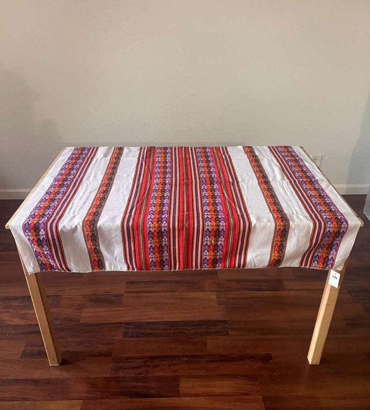 Authentic Peruvian Aguayo Blanket - Handwoven Andean Textile gallery