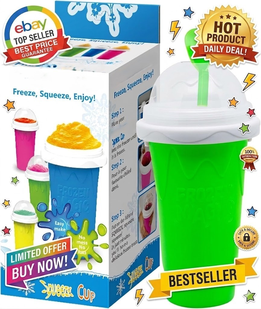Frozen Magic Slushy Maker Cup Slushie Cups Maker Milk Cola Squeeze cup gallery