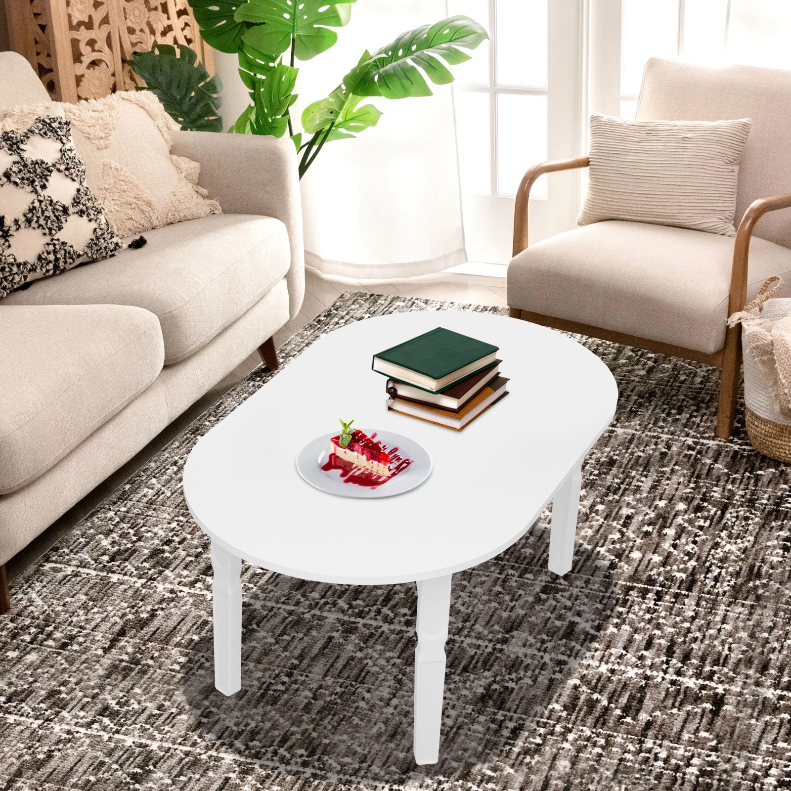 Max 44.09lbs Coffee Table 80*48*36cm Foldable Small Table Portable Coffee Table gallery