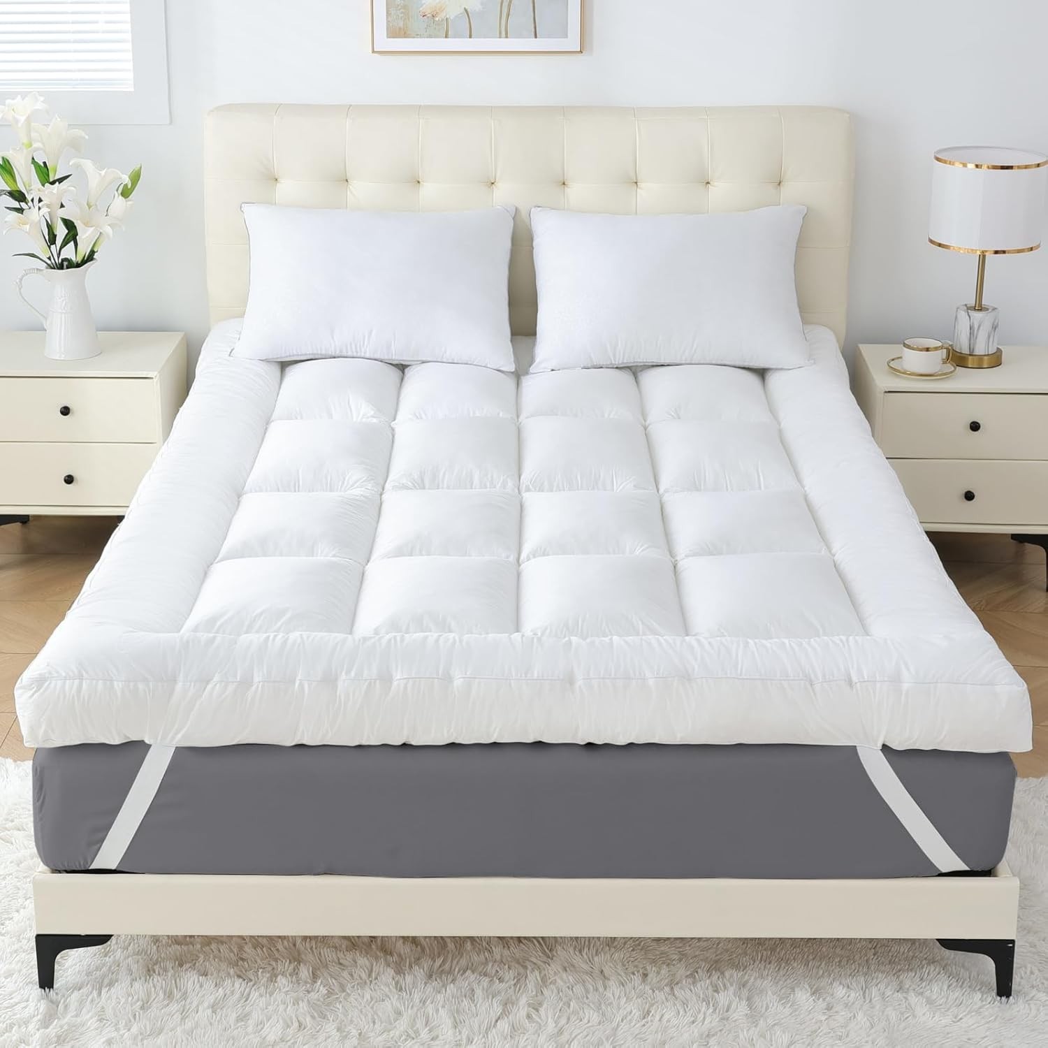 5 Inch Memory Foam Mattress Topper Queen & King (80x60x5in / 76x80x5in) for Back gallery