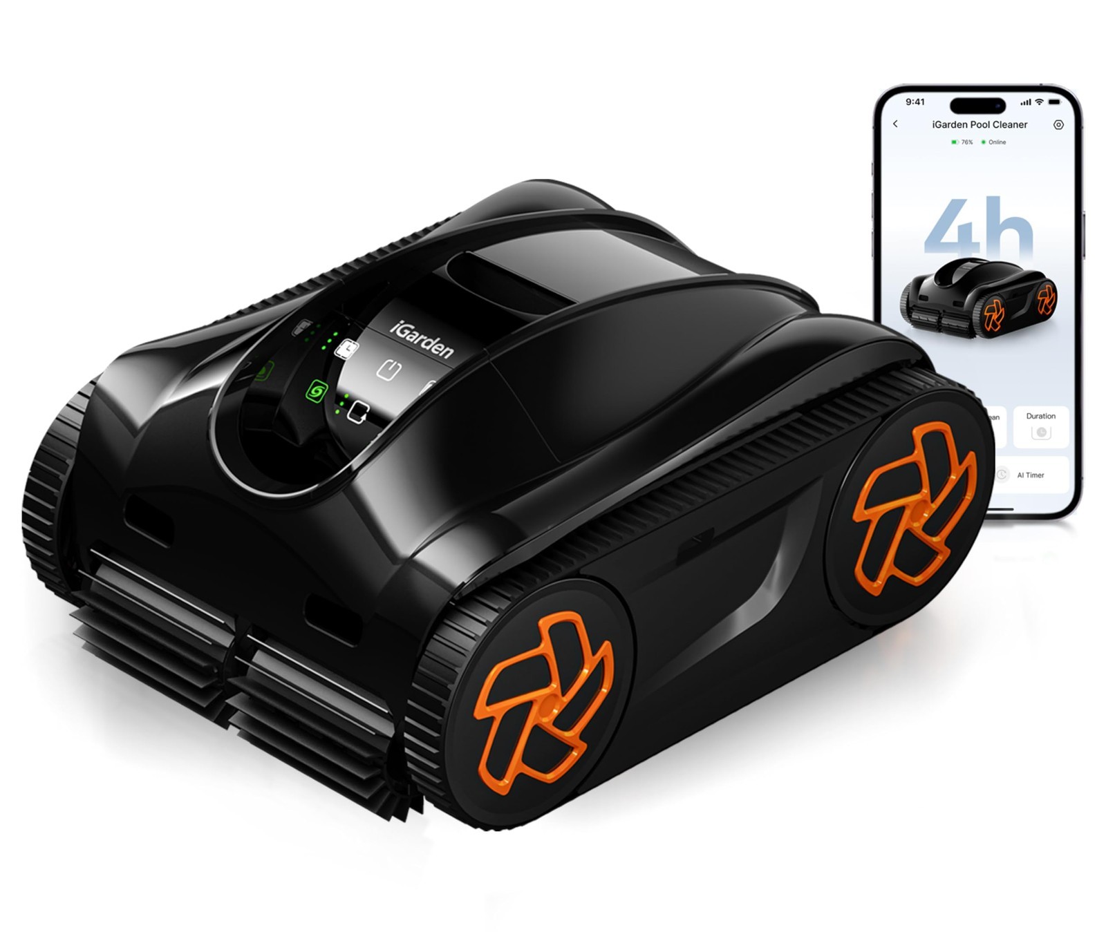 iGarden Pool Cleaner K40,4H Cordless Robotic Pool Vacuum for Inground Pools gallery