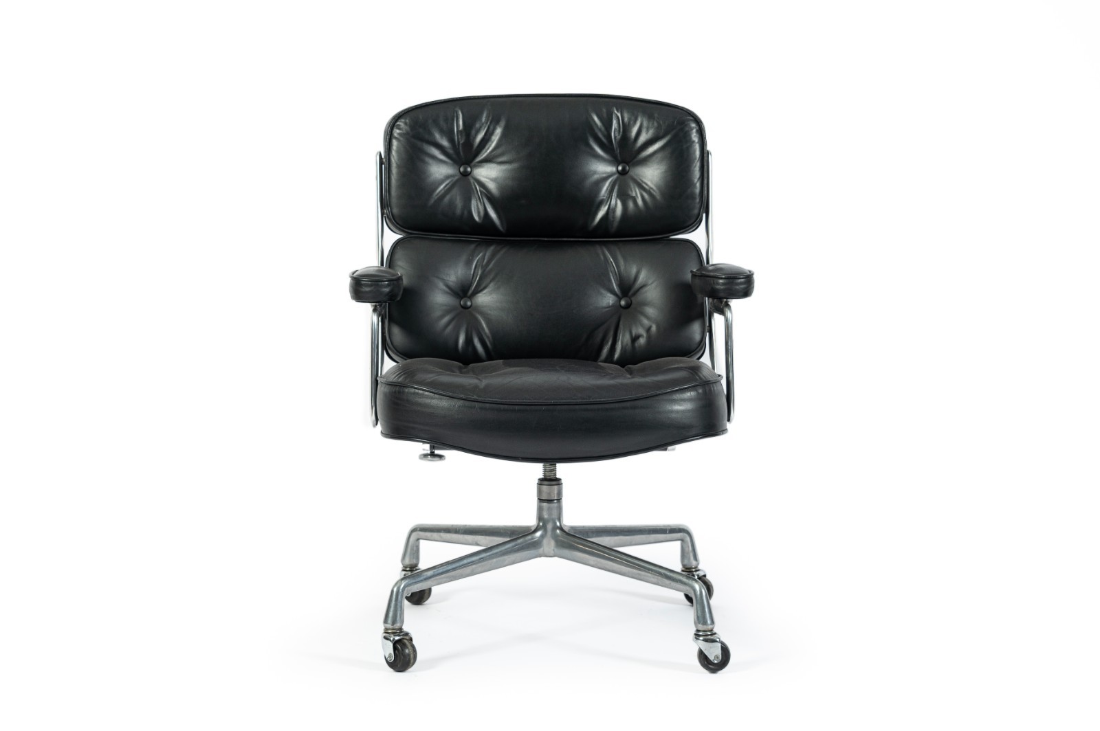 Eames Time Life Executive Chair Herman Miller Black Leather Office Chair 1981 gallery