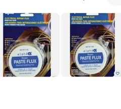2 Pack Alpha Metals AM51157 Lead-Free Rosin Core Flux Paste 2 oz.