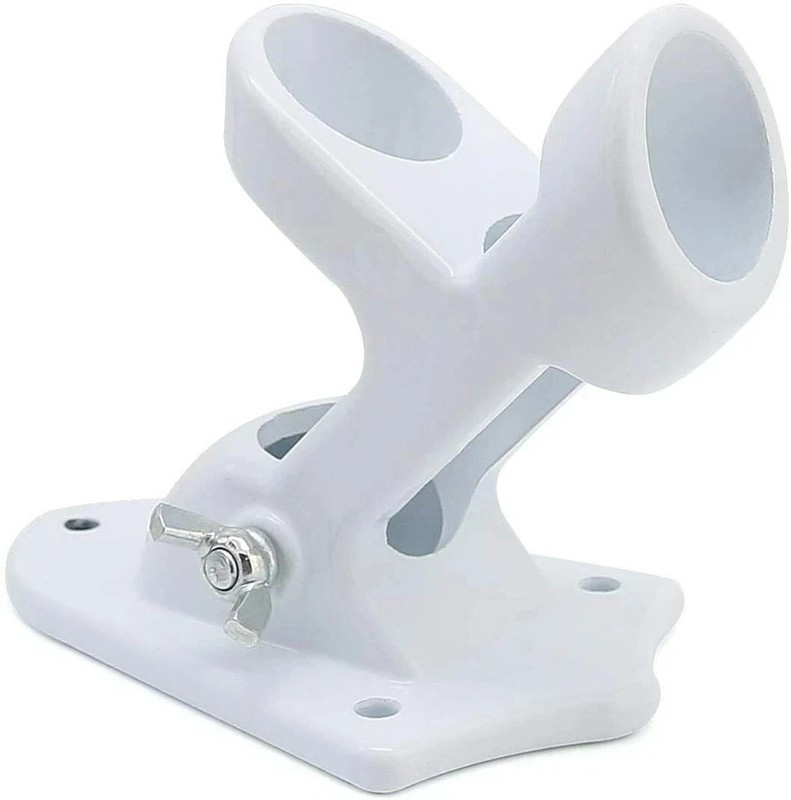 Flag Pole Holder 1'' Two-Position Aluminum Mounting Bracket for House gallery