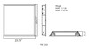 34W LED 2x2 Lensed Troffer Panel Light 3200-3400 Lm 3500K 4000K Office Recessed gallery