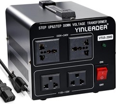 2000W Voltage Converter Transformer – 110V-220V & 220V-110V Dual Direction