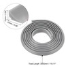 Collapsible Shower Barrier, 118 x 1 x 0.6 Inch Water Splash Guard, Grey gallery