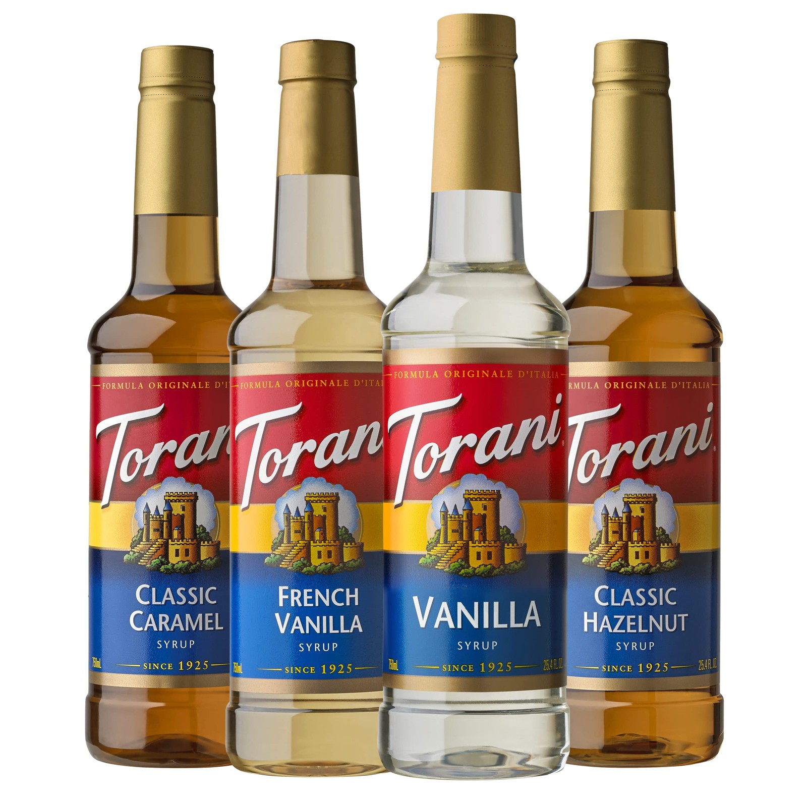 Variety Pack: Caramel, French Vanilla, Vanilla & Hazelnut Syrups - 25.4 oz gallery