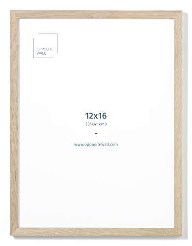 (12x16 in | 31x41 cm) Natural Solid Oak Wood Picture Frame Poster Frame Wall gallery
