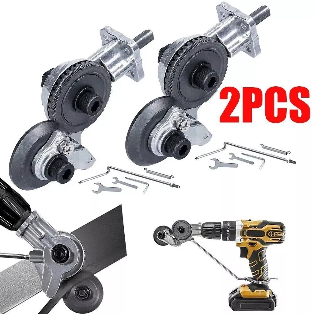 2PACK Electric Drill Shears Plate Cutter Attachment Sheet Cutter Nibbler Saw gallery