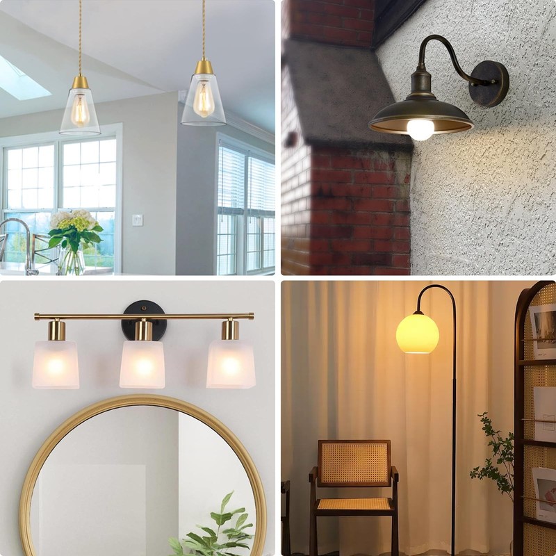 Light Socket with Shade Ring, UL Listed Medium Screw Lamp Socket, Porcelain P... gallery