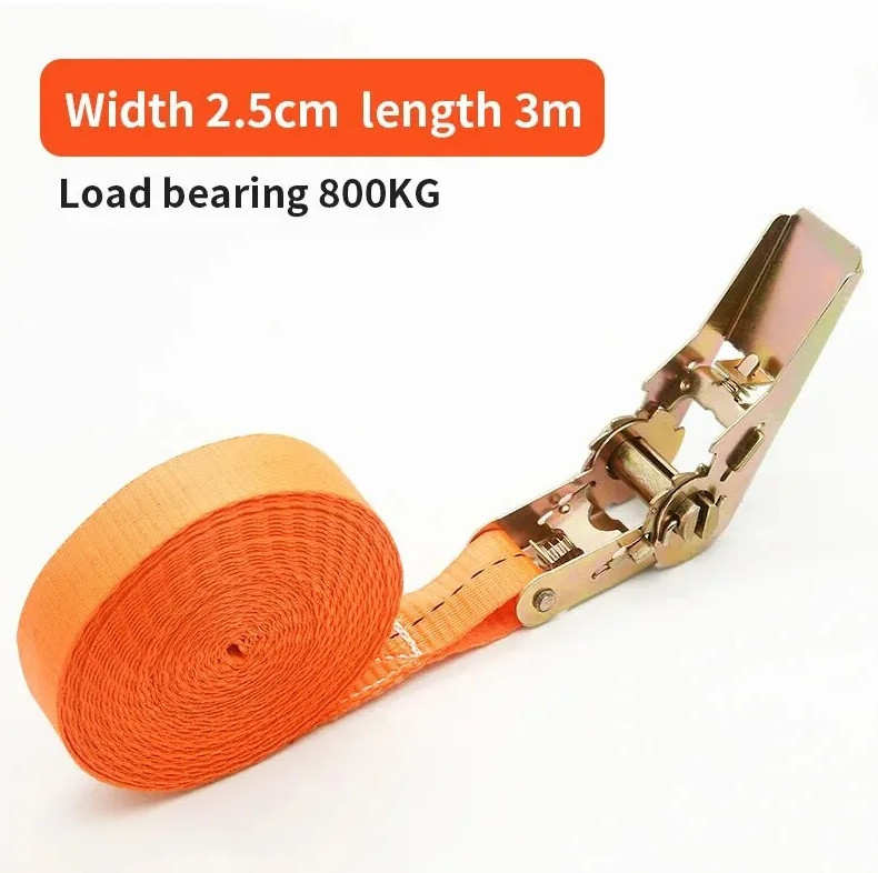 1pcs Heavy Duty Cargo Tie-Down Strap with Metal Buckle – Secure Car & Truck Use gallery