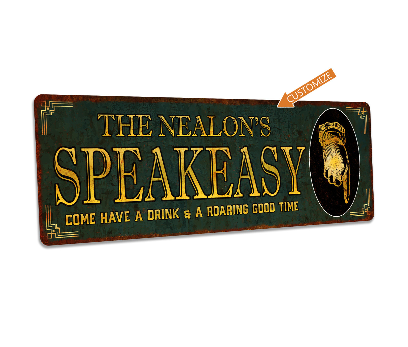 Personalized Speakeasy Home Bar Sign Rustic Distressed Pub Man Cave 106182002006 gallery