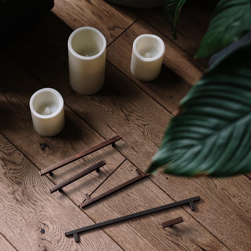6 Pack Single Hole Cabinet Pulls Antique Oil Rubbed Bronze Zinc Alloy Kitchen... gallery