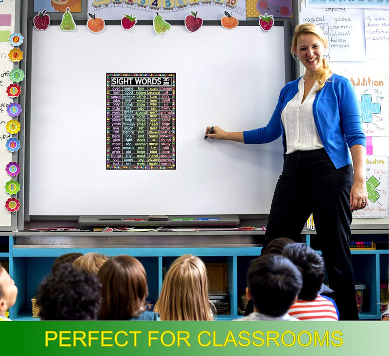 Advanced Sight Words Poster 101-200 for Second Grade - Laminated 14X19.5 - Educa gallery