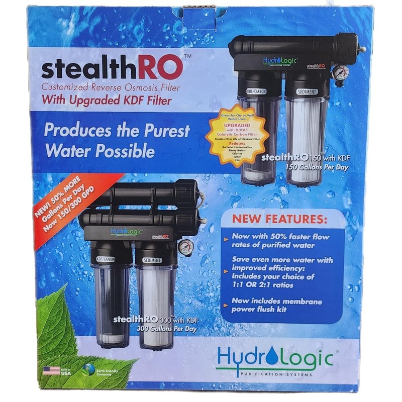 New HydroLogic Stealth-RO150 System Upgraded KDF85/Carbon Filter Hydroponics gallery