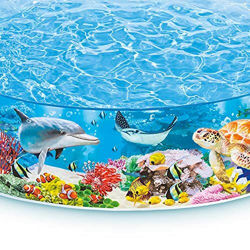 Swimming Pool For Kids Foldable 8 Foot x 18 Inches ,Instant Kiddie Pools Baby... gallery